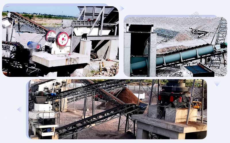吉爾吉斯坦花崗巖制砂生產(chǎn)線現(xiàn)場 吉爾吉斯坦花崗巖制砂生產(chǎn)線現(xiàn)場
