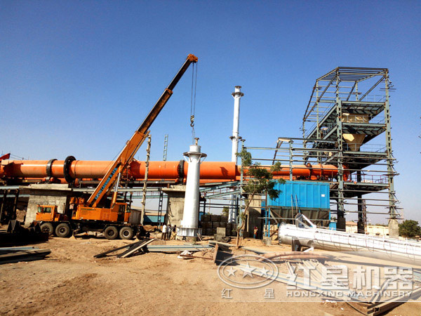 紅星廠家對生產線安裝、調試現場